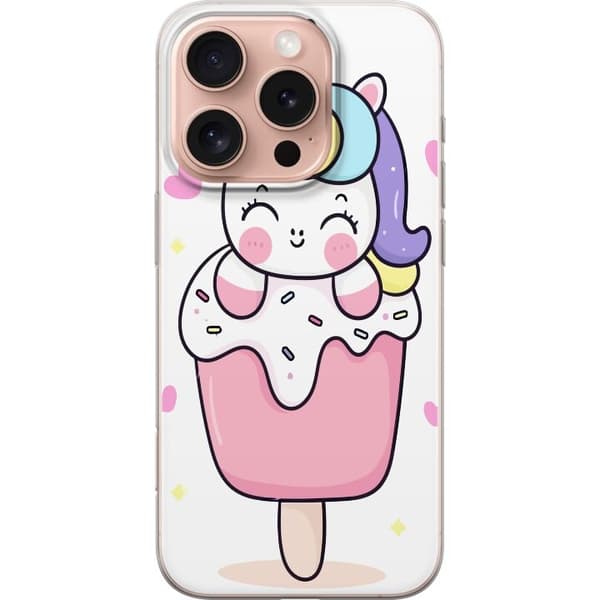 Telefontaske til Apple iPhone 16 Pro med Happy Unicorn