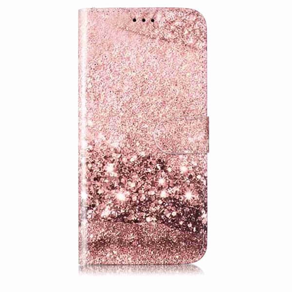 Plånboksfodral för Samsung Galaxy S26 Flip Konstläder - Roséguld Marmor