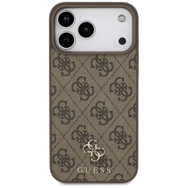 Guess Mobilskal till iPhone 17 Pro Max MagSafe 4G Small Classic Logo - Brun Brun