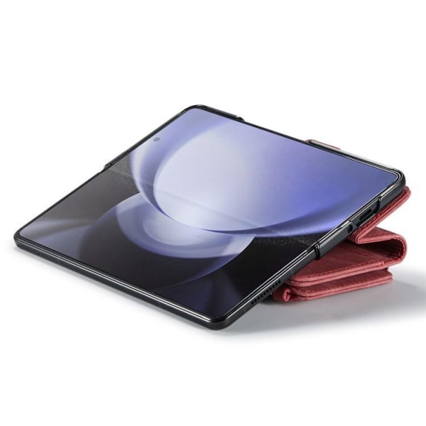 CASEME Galaxy Z Fold 5 lompakkokotelo C30 vetoketju - punainen