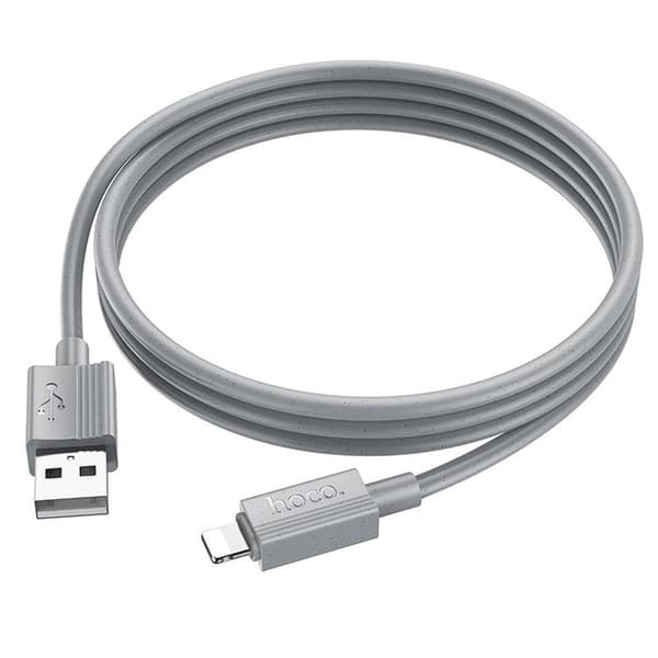 HOCO USB-A till Lightning Kabel 2.4A X107 1 m Grå Grå