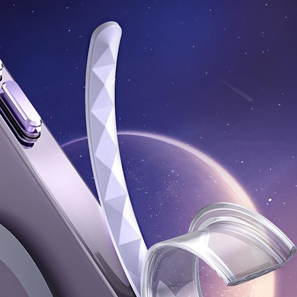 Kingxbar iPhone 14 Plus Skal Magsafe PQY Ice Crystal - Silver