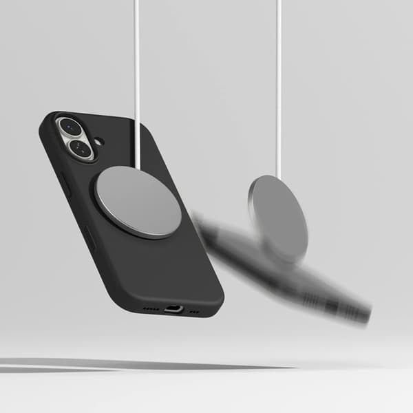 Ringke Telefontaske til iPhone 17 Magsafe Magnetisk Silikone - Sort Svart