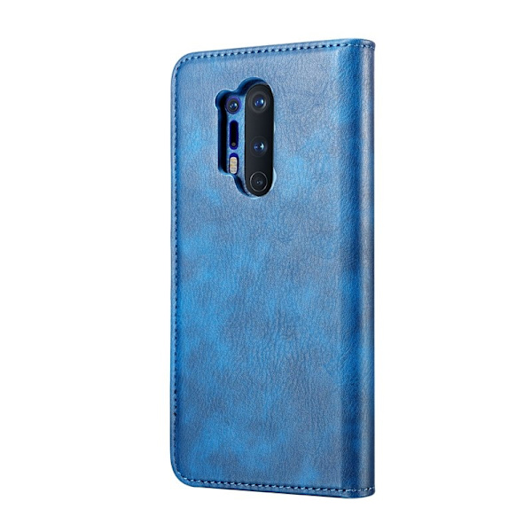 DG.MING OnePlus 8 Pro Plånboksfodral 2-i-1 Äkta läder Blå