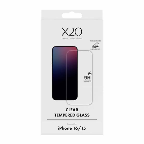 X2O Skyddsglas Apple iPhone 16/15