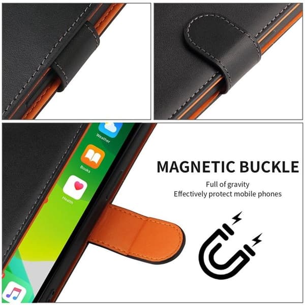 iPhone 14 Pro Pung Etui Dual Flip - Sort Black