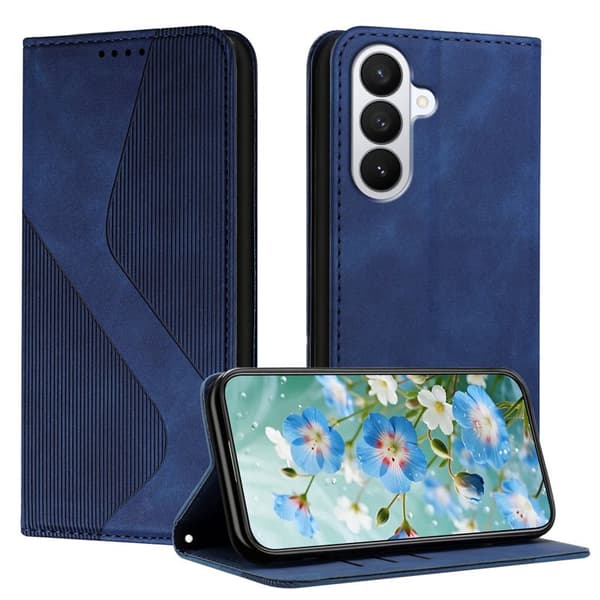Plånboksfodral för Samsung Galaxy S26 Plus Konstläder med Ställ - Blå