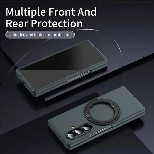 Mobilskal till Galaxy Z Fold7 5G Ring Kickstand Hård PC - Grön Grön