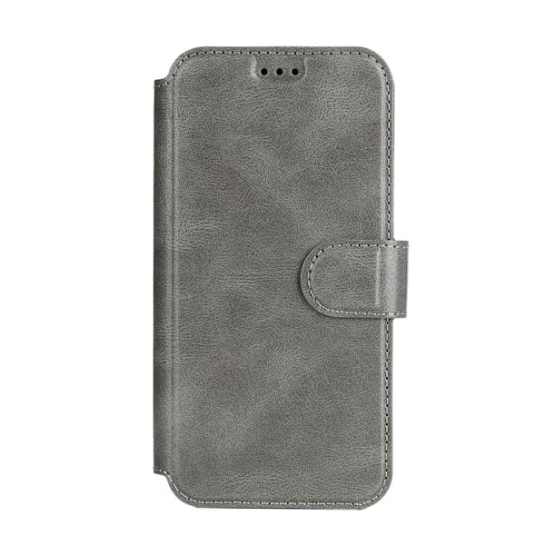 BOOM iPhone 14 Pro Max Punge Etui Kalveskind - Grå Grå
