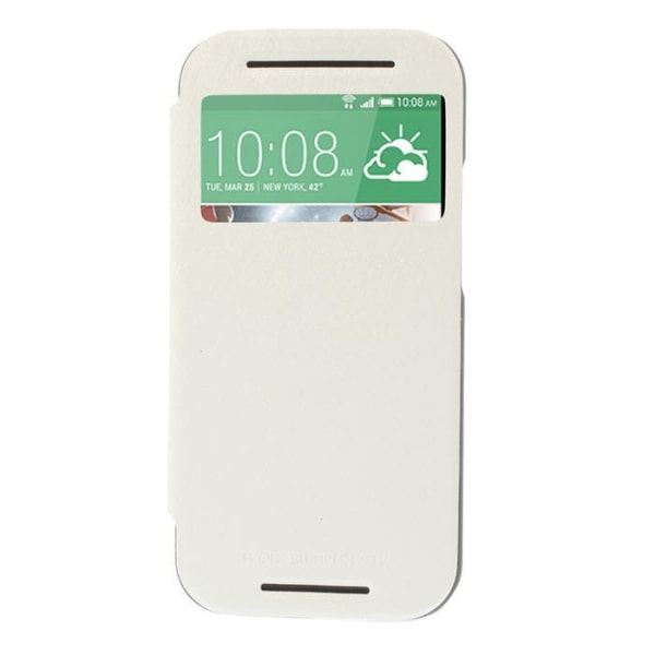 Mercury Bumper View Wallet Cover til HTC One M8 (2014) - Hvid White