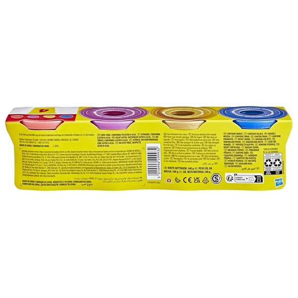PLAY-DOH Specialblanding 4-pakning metallisk