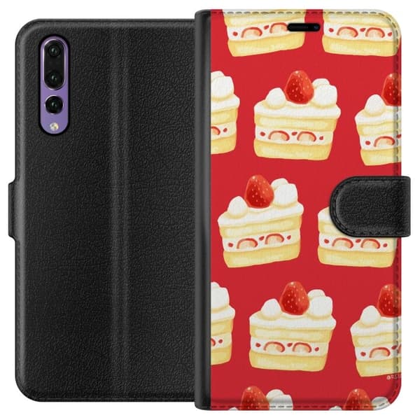 Plånboksfodral till Huawei P20 Pro med Tårta