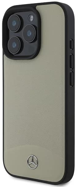Mercedes Mobilskal till iPhone 16 Pro Max MagSafe Textured Plain Läder Beige