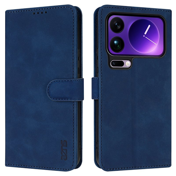 AZNS Xiaomi 17 Pro Max Plånboksfodral Konstläder - Blå
