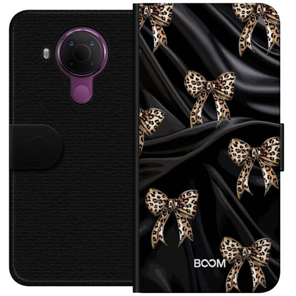 Plånboksfodral till Nokia 5.4 med Leopard Bow