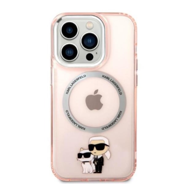 Karl Lagerfeld iPhone 14 Pro Max Mobilskal Magsafe - Rosa