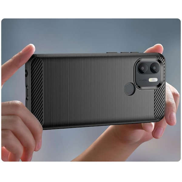 Xiaomi Redmi A1 Plus Skal Silicone Carbon - Svart