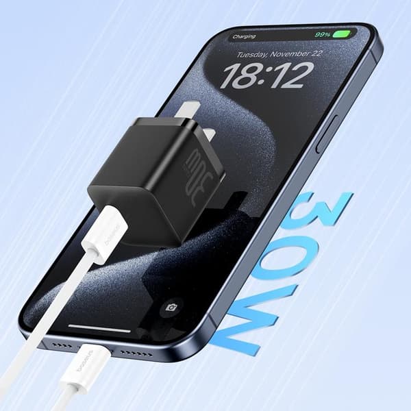 Baseus USB-C Superior Series ll 30W 480Mb/s Kabel 2m - Hvid