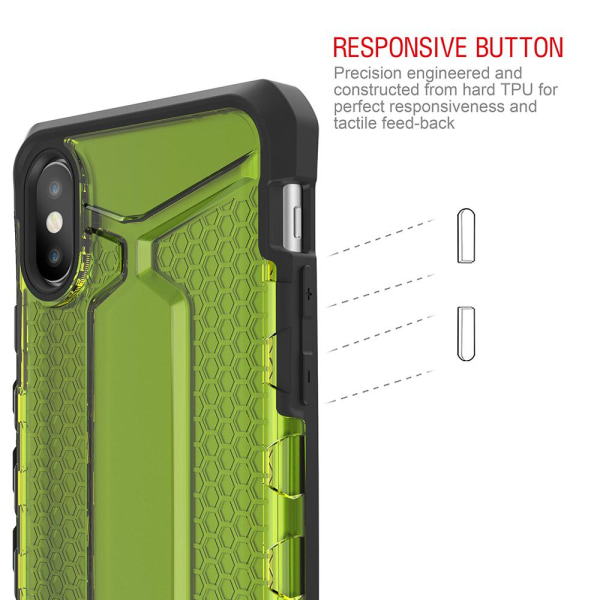 Itskins Octane Cover til iPhone XS / X - Grøn Green