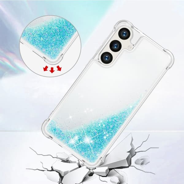 Mobilskal till Samsung Galaxy S26 Pro TPU Glittrande Stötskydd - Blå/Pentagram