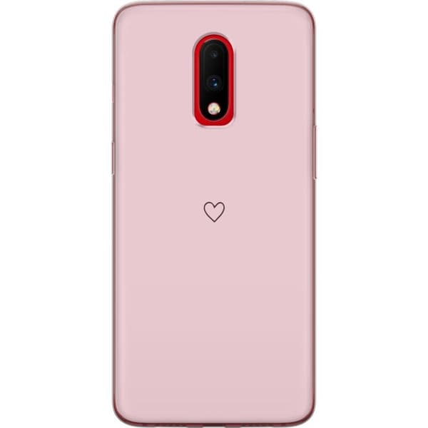 OnePlus 7 telefontaske med lille hjerte