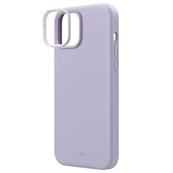 Uniq iPhone 14 Plus Mobiskal Lino - Lilac Svart