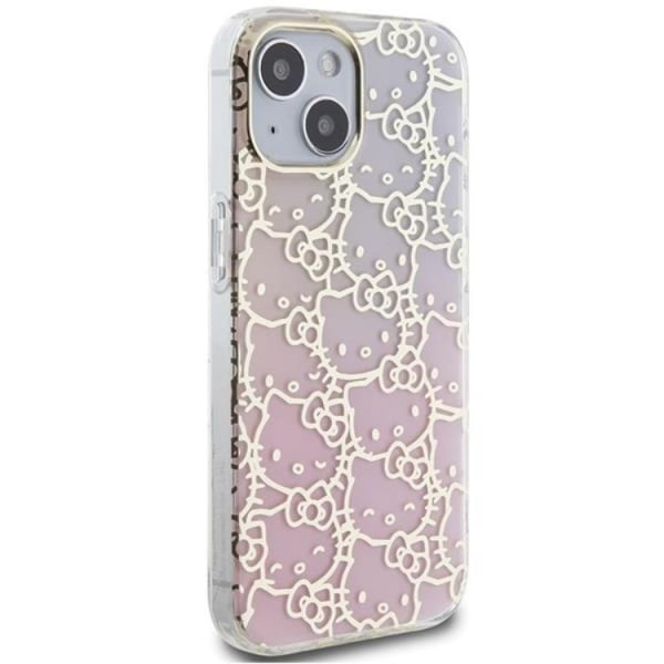 Hello Kitty iPhone 15 Mobilskal IML Gradient Electrop Crowded