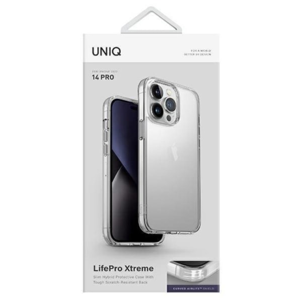 UNIQ iPhone 14 Pro -kuori LifePro Xtreme - läpinäkyvä