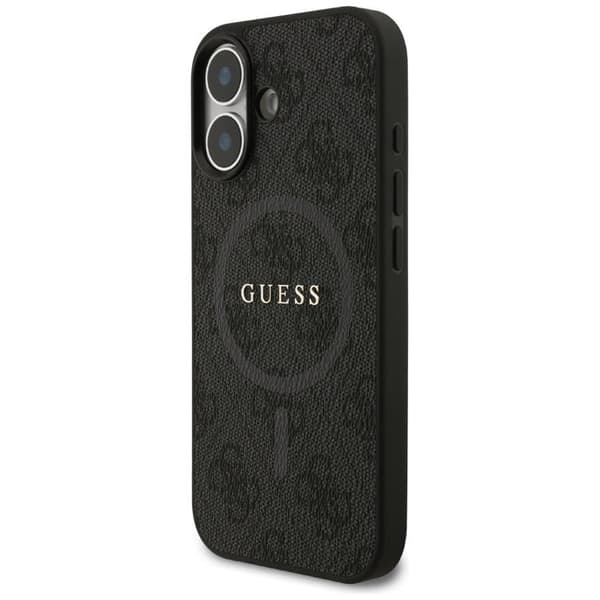 Guess telefontaske til iPhone 17 MagSafe 4G Ring Classic Logo - Sort Svart
