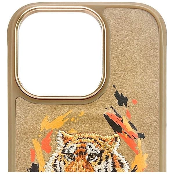 Nimmy Telefontaske til iPhone 16 Pro Max MagSafe Tiger - Lysebrun Brun