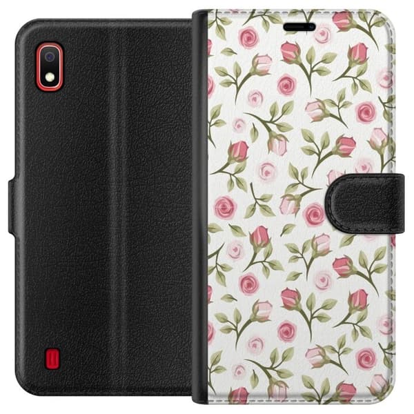 Plånboksfodral till Samsung Galaxy A10 med Blommigt