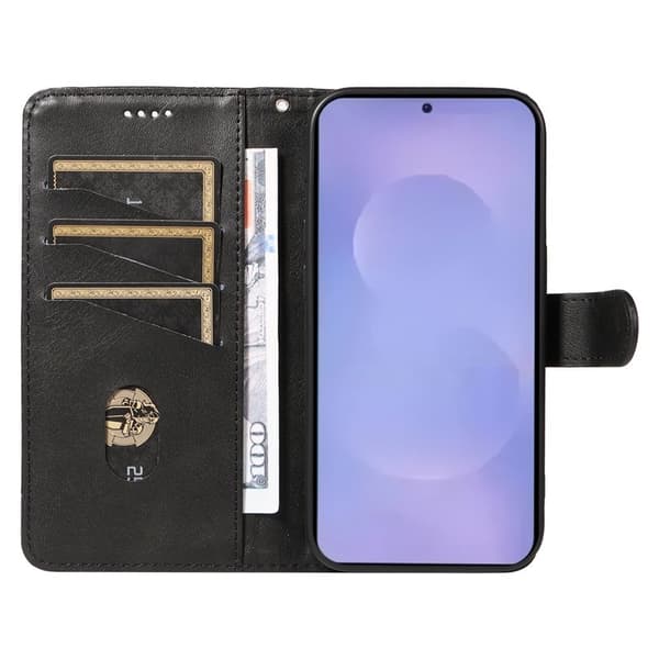 T-Shape Samsung Galaxy S26 / S26 Pro Plånboksfodral Konstläder Ställ - Svart