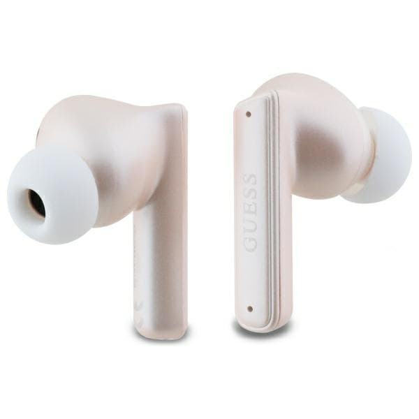 Guess TWS In-Ear øretelefon Bluetooth Kapsel Trykt Logo - Lyserød Rosa