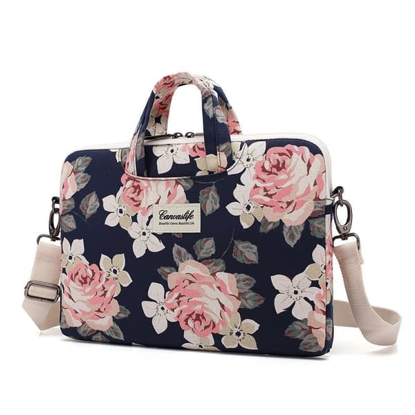 CANVASLIFE Computermappe Laptop 15-16 - Navy Rose Rosa
