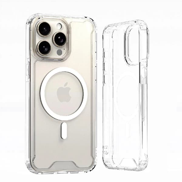 Telefontaske til iPhone 16 Plus Magsafe Clear Corner - Gennemsigtig Transparent