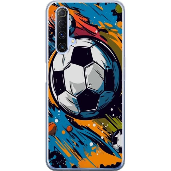 Mobilcover til Realme X50 5G med Fodbolde