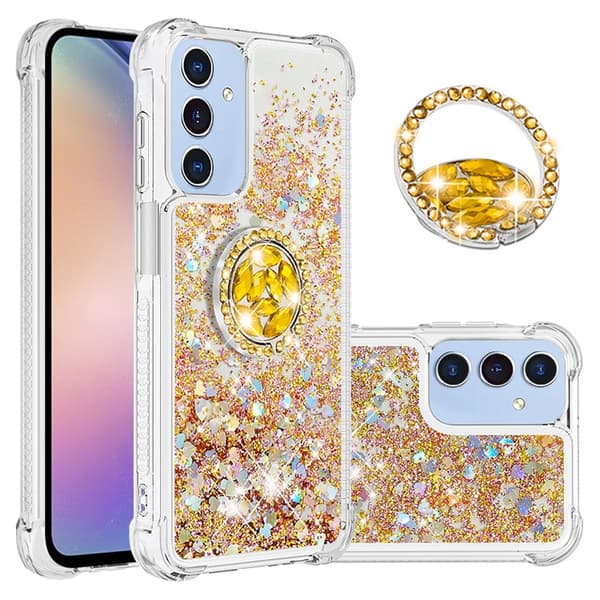 Mobilskal till Galaxy A17/A26 Kickstand Quicksand TPU - Guld Guld