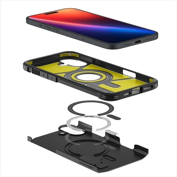 Spigen telefontaske til iPhone 16 MagSafe Tough Armor - Sort Svart