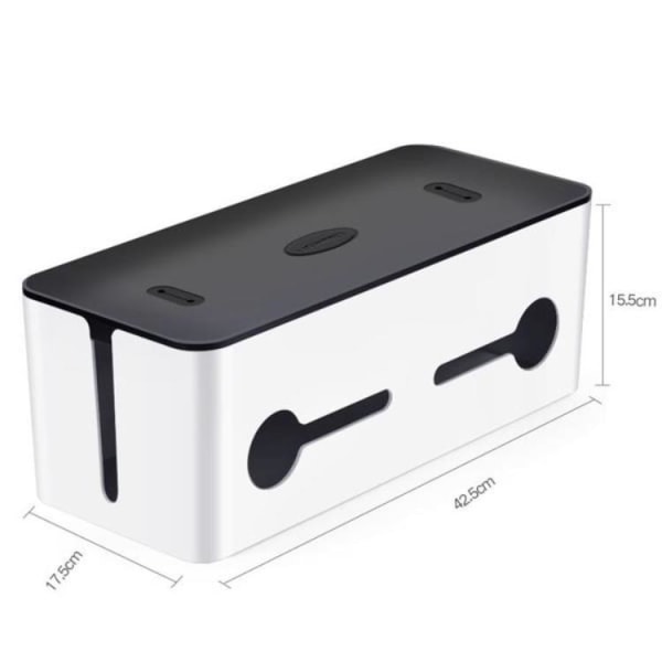 Ugreen Cable Organizer Box - Sort/Hvid Black