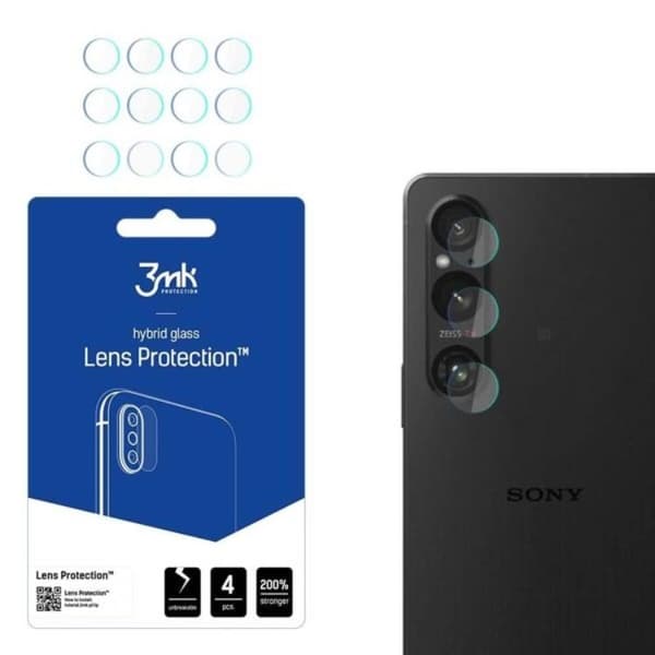 3MK Sony Xperia 1 V    Kameralinskydd Transparent