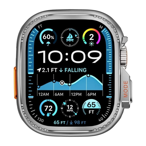 Apple Watch Ultra 2 (49mm) Skal Metal - Grå Grå