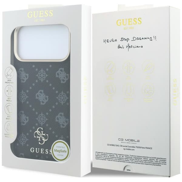 Guess Mobilskal För iPhone 18 Pro/17 Pro Magsafe Peony 4G Small Logo