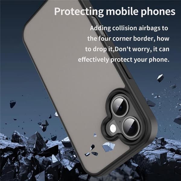 Mobilskal till iPhone 17 Skin Touch Matte Svart