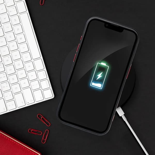 Mobilskal till iPhone 17 Pro MagSafe Color Edge - Svart/Röd Röd