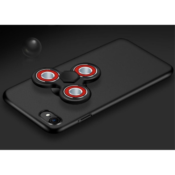 EDC Tri Fidget Spinner Skal till iPhone 7 Plus - Svart Svart