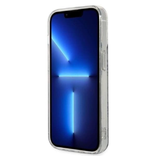 GUESS iPhone 14 Pro Max Magsafe Skal 4G Print + Trådløs Oplader Blå