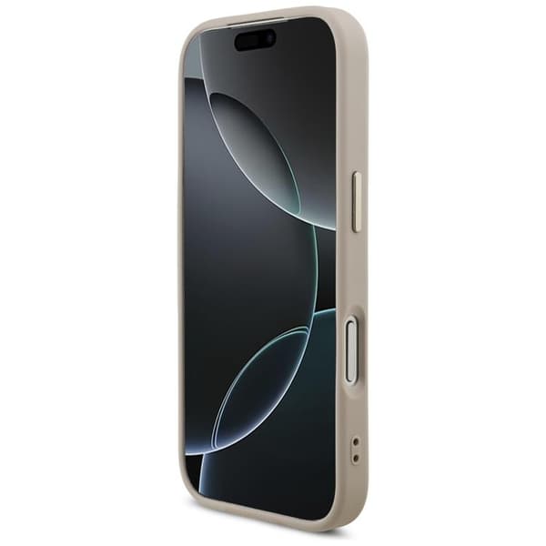 Guess Mobilskal till iPhone 17 Pro MagSafe 4G Triangle Logo - Rosa Guld Rosa