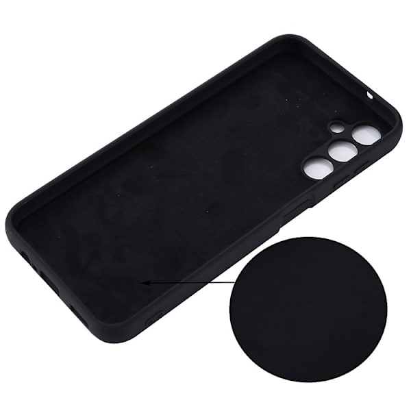 Galaxy A24 4G Mobilskal Liquid Silicone - Svart Svart
