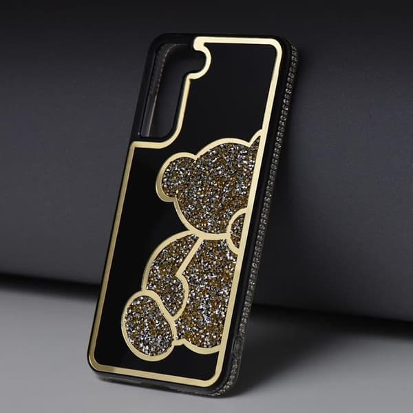 Mobilskal till Galaxy A55 5G Teddy Bear -Guld Guld