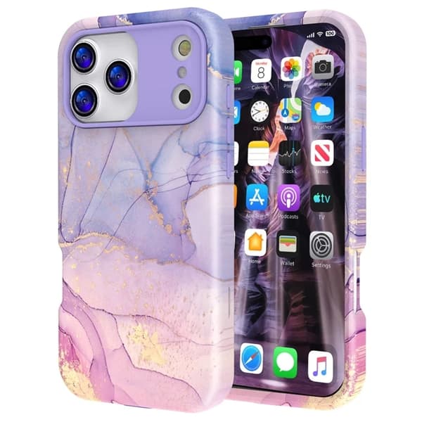 Mobilskal till iPhone 17 Pro Max Vattentryck - P-GWL10027 Lila